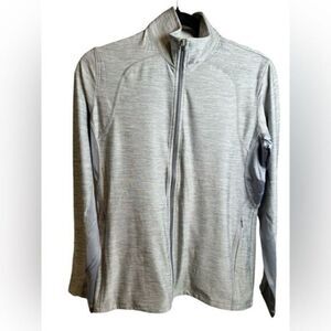 NWT Paige & Tuttle Gray Full Zip Athletic Lightweight Performance Jacket- Size M